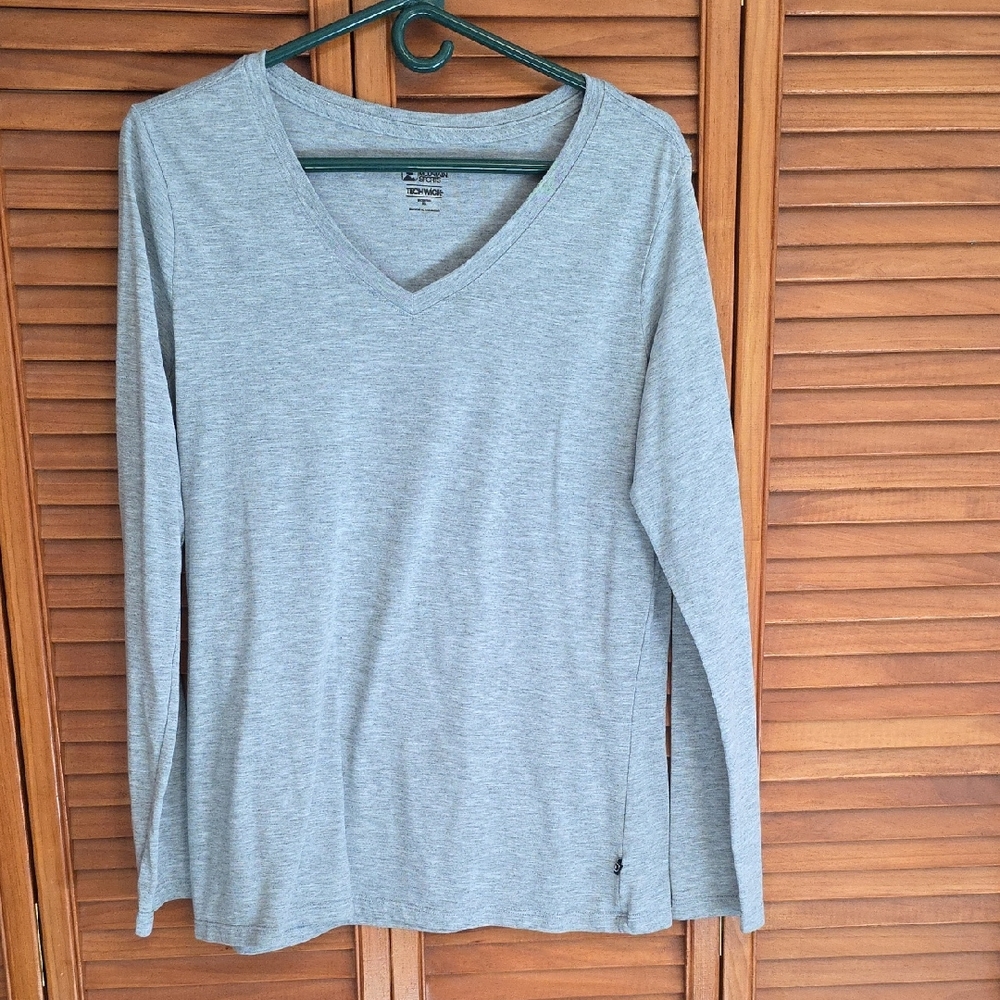 Eastern Mountain Sports Gray Techwick Top
